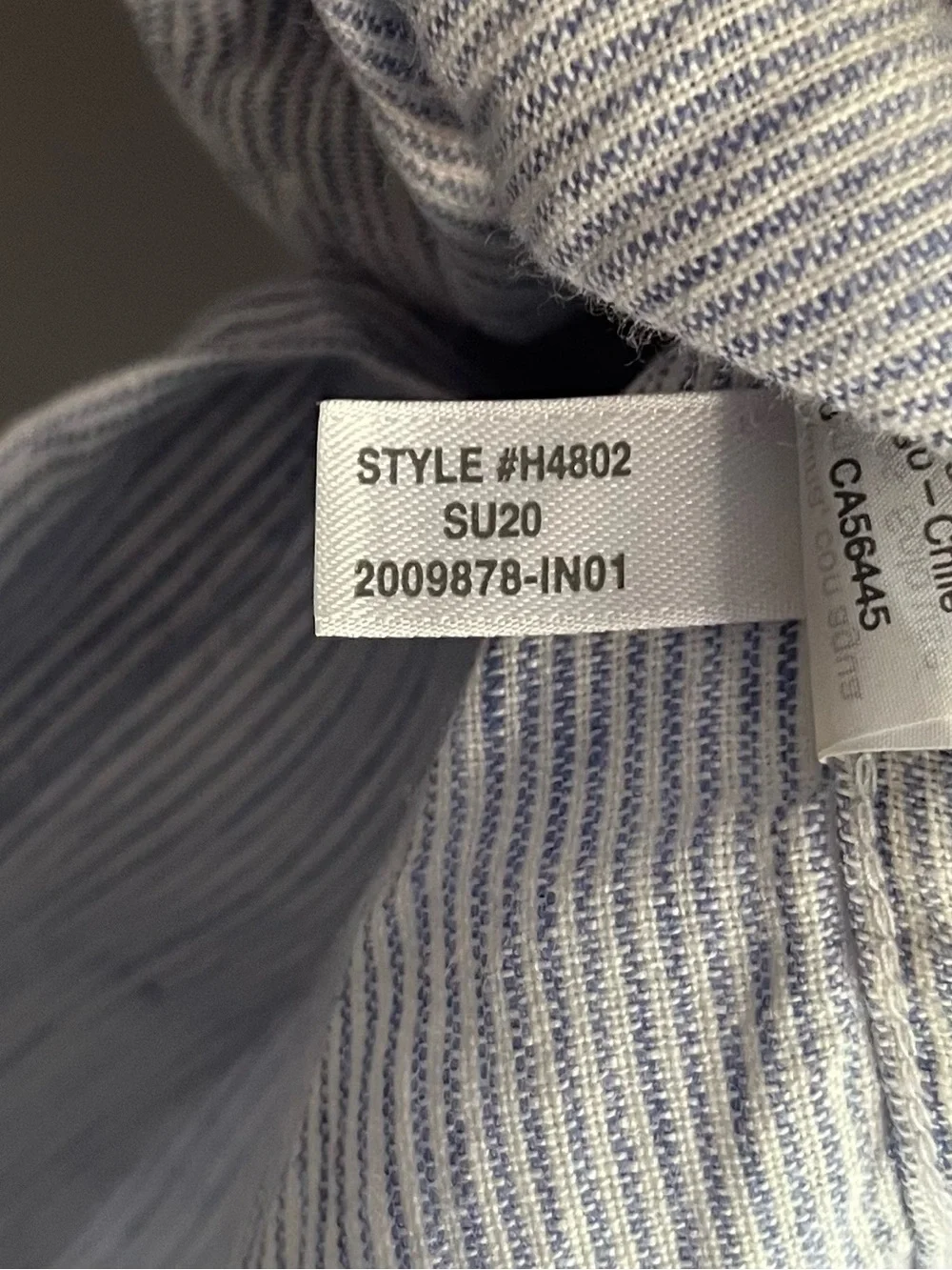 J. Crew Light Blue Stripe Short-Sleeve Slim Fit Button-Down Shirt Small